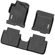 Ledkingdomus Floor Mats for Highlander Custom Floor Liners for 2014-2019 Toyota Highlander 1st 2nd Black