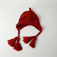 thumbnail image 2 of Knit Hat for Women Fashion Cover Ears Crochet Peruvian Hat Ear Flap Tassel Winter Warm Beanie Skull Cap, 2 of 3