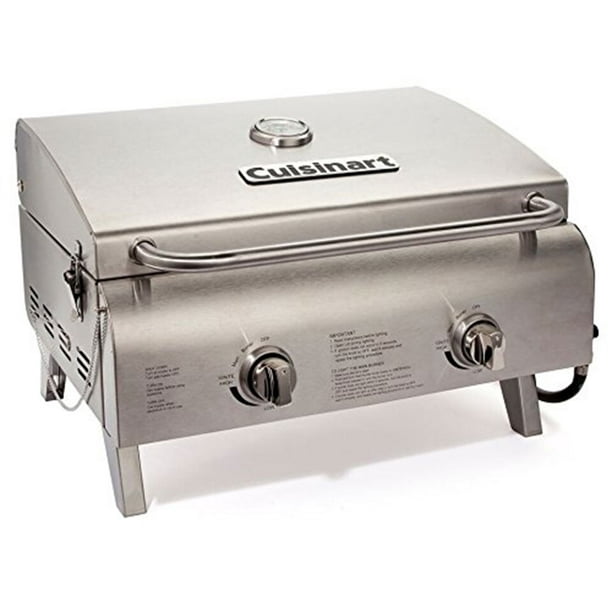 Cuisinart CGG 306 Chef s Style Stainless 2 Burner Tabletop Gas