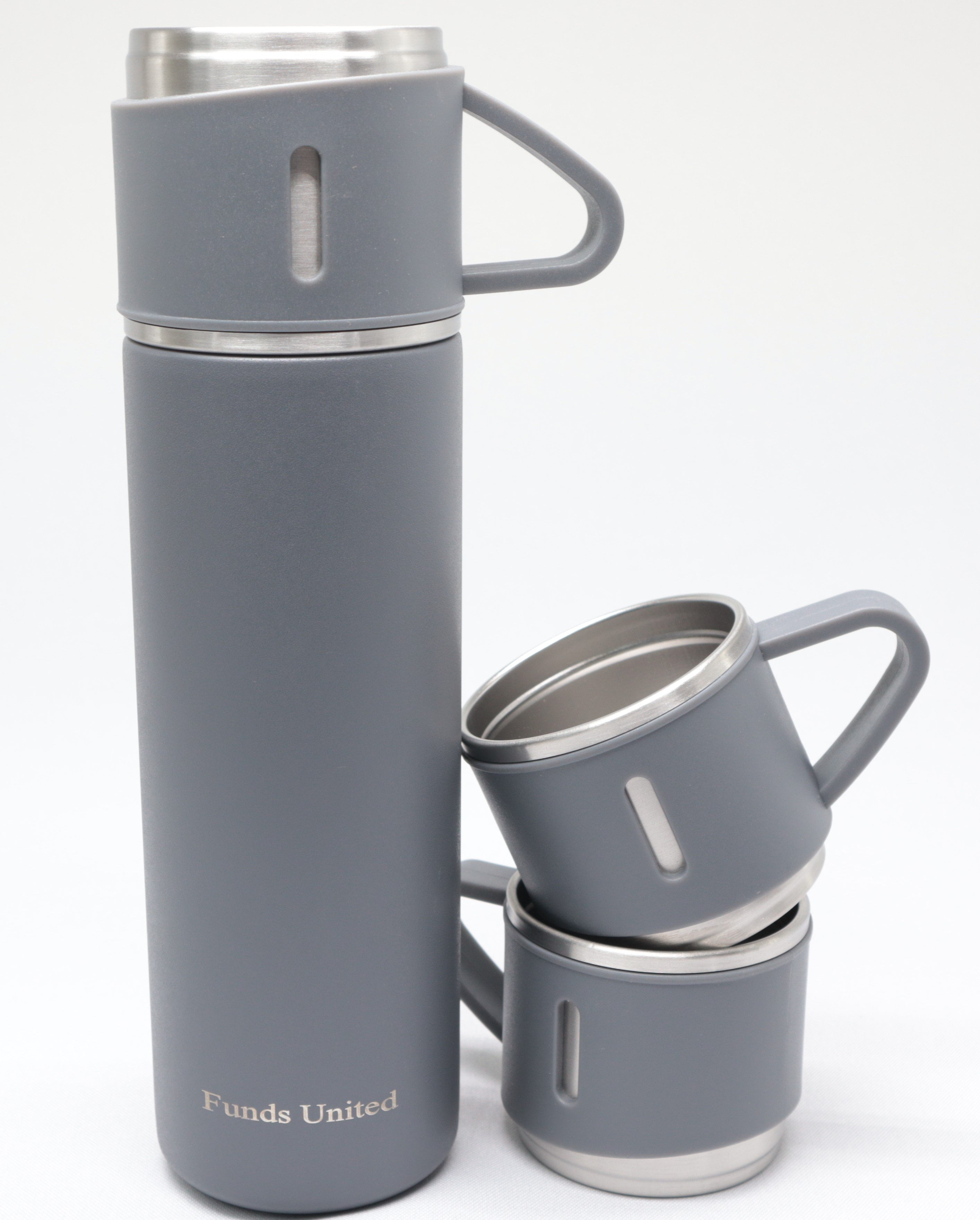 Titanium Vacuum Thermos Bottle Water Cup Flask Mug Tea 450 ML 69*202 MM  Silver