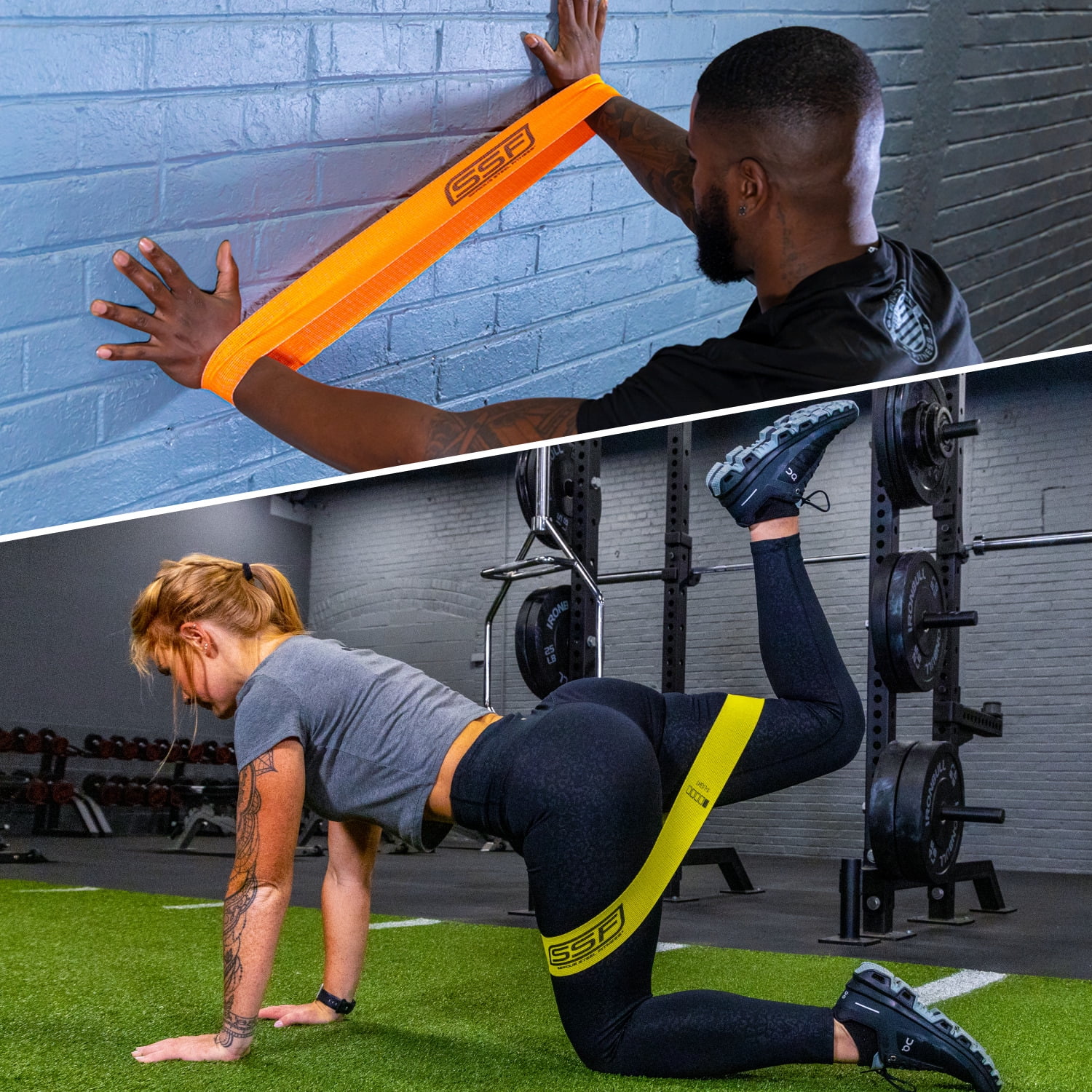Serious Steel Fitness Fabric Mini Loop Resistance Band Set Booty Bands That Dont Slip or Roll (Set of 5 X-Light tension to X-Heavy Tension)