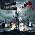 thumbnail image 2 of Feliz Halloween esmalte Pin truco o trato fantasma calabaza broche Denim Jeans bolsas Punk broches regalo para amigos hombres mujeres niños Gao Jinjia LED, 2 of 2