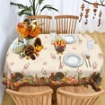 thumbnail image 4 of Oval Thanksgiving Tablecloth 54×72 Inch, Fall Tablecloths Thanksgiving Pumpkin Turkey Washable Table Cover, Autumn Decoration Table Cloths Decor for Party Picnic Dinner, 4 of 6