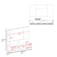 thumbnail image 5 of Bombona 80" High Double Cabinet Kitchen Pantry with Six Spacious Shelves, Appliance Storage, 5 of 6