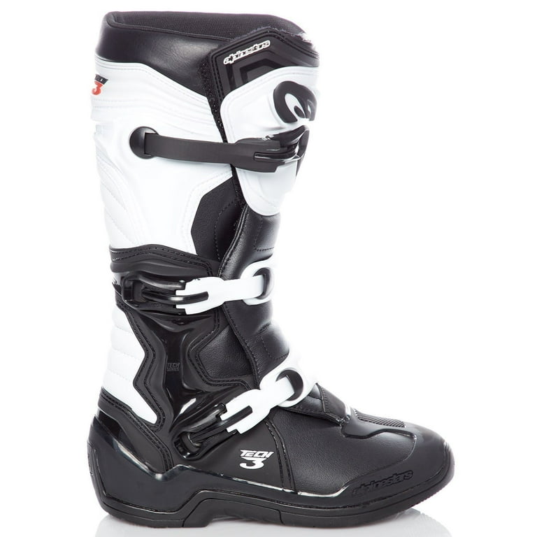 Alpinestars Tech 3 Men's Black/White Motocross Boots 11 - Walmart.com