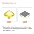 thumbnail image 4 of Uxcell 55Pack Mosaic Tiles, 13 Faces Glitter Crystal Glass Pieces Yellow 1 x 1cm, 4 of 6