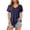 Dark Blue, variant on Womens Graphic T Shirts Short Sleeve Crew Neck Solid Color Loose Fit Petite Clothing for Women,Light Blue,3XL