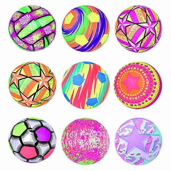 9' Inflatable LED Ball Flashing Kick Ball Toy Sport Game Party Favor Bouncy Ball for Kids