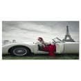 thumbnail image 2 of Fashion Woman in Car - Large Cars Canvas Art Print, 2 of 3