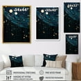 thumbnail image 4 of Designart "Starry Night Sky in Indian Art II" People Framed Wall Art - Global Teal Indian Art Entryway Framed Wall Art Print, 4 of 6