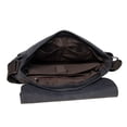 thumbnail image 5 of KAUKKO Canvas Vintage Messenger Bag Shoulder bag Leather Large Travel Crossbody bags for men women 14-inch Laptop, 5 of 8