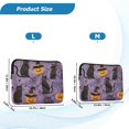 thumbnail image 4 of FORMRS 15-15.6 inch Laptop Sleeve Case Soft Carrying Quilted Computer Bag Cover, Purple Halloween Black Cat, 4 of 7