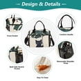 thumbnail image 3 of FORMRS Insulated Lunch Bag for Work School Unisex Large Capacity Cooler with Shoulder Strap, Black Cat Plants, 3 of 6