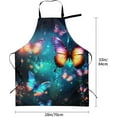thumbnail image 3 of Artist Apron with Pockets Art Bib Apron Abstract Aprons for Women Men Watercolor Aprons Smocks Adjustable, 3 of 6