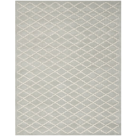 SAFAVIEH Chatham CHT721E Handmade Light Blue / Ivory Rug
