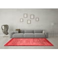 thumbnail image 3 of Ahgly Company Machine Washable Indoor Rectangle Abstract Red Modern Area Rugs, 5' x 7', 3 of 4