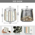 thumbnail image 2 of Yayeee Ashtray with Lid for Cigarette Smokeless Stainless Steel Home Ash Holder, Nautical Pattern, 2 of 7