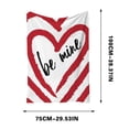 thumbnail image 2 of DefiDgd Valentines Day Throw Blanket,Soft Warm Lightweight Hearts Pattern Throw Blanket for Home Bed Sofa Couch Chair All Seasons Decration,Home Decor(H), 2 of 5