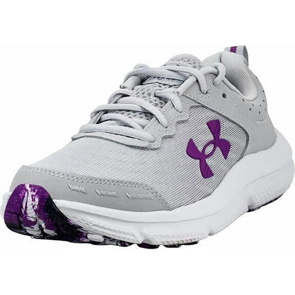 Under Armour Women's Charged Assert 10 3026179-014 Halo Gray/Halo Gray/Andromeda Purple