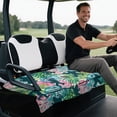 thumbnail image 5 of XYZCANDO Tropical Bigfoot Golf Cart Seat Cover with 4 Pockets - Washable Non-slip Universal 2-Seat Cover for EZGO Club Car Yamaha, 5 of 8