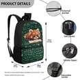 thumbnail image 5 of Uourmeti Red Panda Science Print Large Capacity Backpack, Fine Craftsmanship Multiple Pockets School Backpack Side Mesh Pockets Student Bookbag, 5 of 6