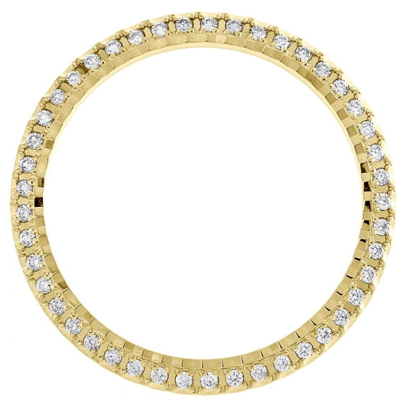 Custom U-Cut Fluted Diamond Bezel For Rolex DateJust 36 Fits 36mm Watch 0.85 CT.