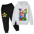 thumbnail image 1 of Conjunto de sudadera con capucha de Super Mario bros para bebé, ropa informal para niño y niña, 2 piezas, primavera y otoño, 1 of 1
