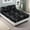 Black-marble, variant on 3pcs Black Floral Bed Sheet,Microfiber Flower Bedding Sheet Set,Boho Sheets Twin with1 Fitted Sheet and 2 Pillowcases,14 Inches Deep (Black, Twin)