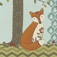 thumbnail image 3 of Vess, June Erica 12x12 Black Modern Framed Museum Art Print Titled - Forest Whimsy III, 3 of 5