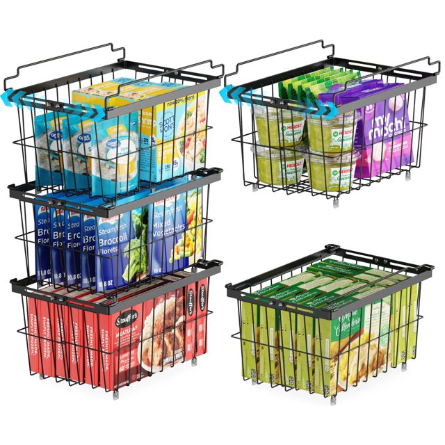 Contenedores organizadores tipo cofre iSpecle de 14,8 cm para 140-200 litros