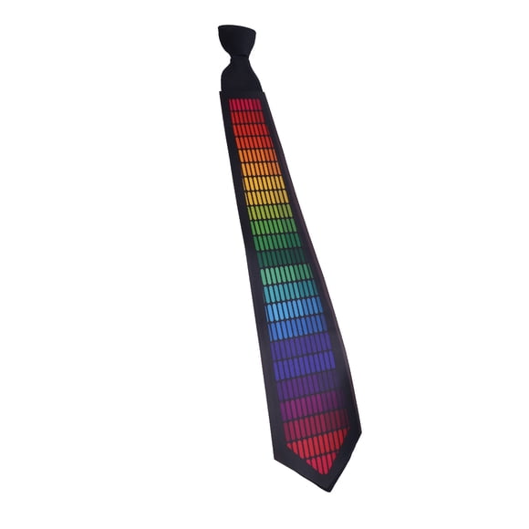 Corbata Iluminada Activada Por Sonido, Longitud Ajustable De Corbata LED De Respuesta Para Fiesta Luminosa Para Hombres Y Mujeres