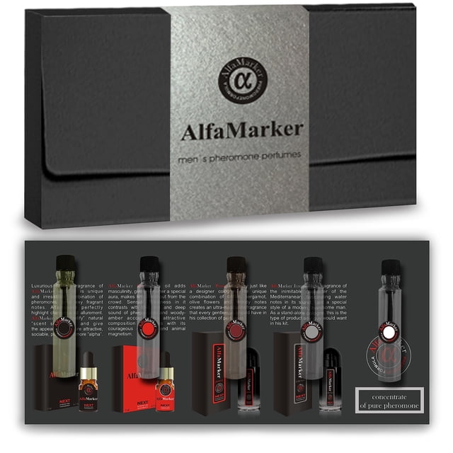 Set de perfume ALFAMARKER Cologne para hombre, 5 perfumes de aceite de 2 ml