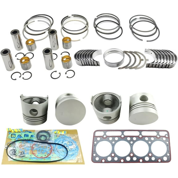 V1702 Engine Overhaul Rebuild Kit (No cylinder liner and valve) For Kubota V1702 IDI Indirect Injection Engine For Bobcat 442 645 733 743 1600 Skid Loader For Kubota Tractor L3350 L3250DT