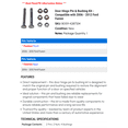 thumbnail image 2 of Door Hinge Pin & Bushing Kit - Compatible with 2006 - 2012 Ford Fusion 2007 2008 2009 2010 2011, 2 of 2