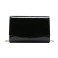 thumbnail image 2 of Bolso de mano CHARMING TAILOR con solapa de charol para mujer, color negro, 2 of 7