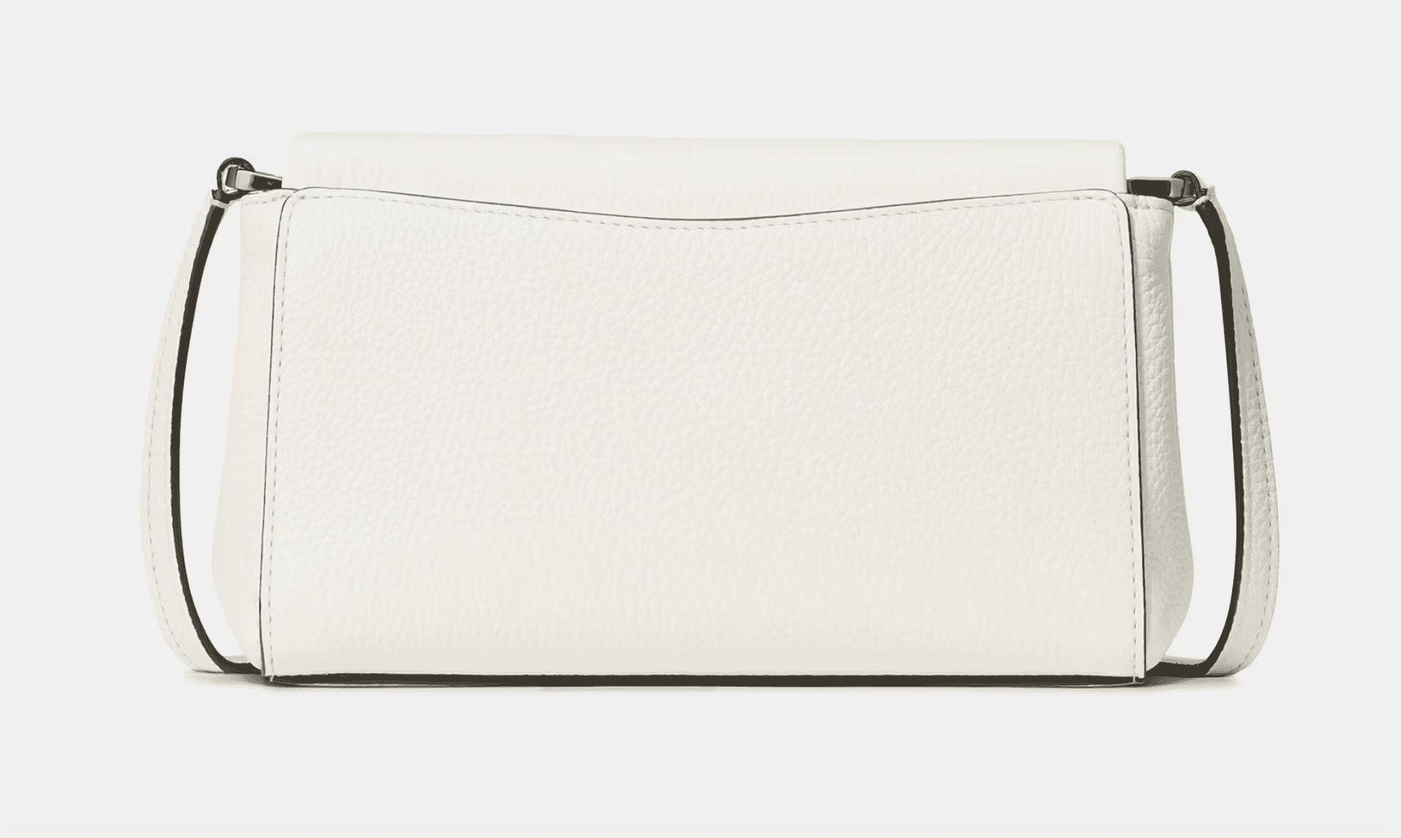 Kate Spade New York Leila Mini Crossbody Bag, Pebbled Leather, Adjustable Strap, Argento Hardware
