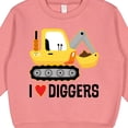 thumbnail image 3 of Inktastic Construction Truck I Love Diggers Toddler Sweatshirt, 3 of 4