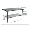 Alera NSF Stainless Steel Commercial Kitchen Prep & Work Table - Multiple Sizes Available - 60" x 30" x 35" - Silver