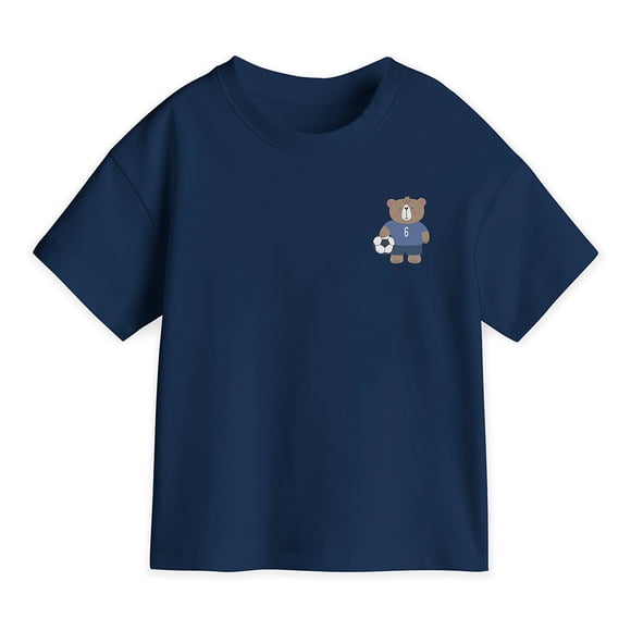 Playera Casual George para Bebes Manga Corta Marino Talla 3
