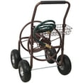 thumbnail image 5 of Heavy Duty Garden Carts, Expressions Metal Hose Reel Cart with Wheels - Heavy Duty Hose Caddie - 250 Ft Hose Capacity, Bronze Folding Garden Carts,Steel Garden Utility Carts, 5 of 14