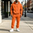 thumbnail image 6 of TOMVIGX Mens Track Suits 2 Piece Set Solid Zip up Hoodie & Drawstring Joggers Trendy Casual Athletic Sweatsuit Outfits, 6 of 6
