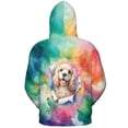 thumbnail image 2 of Funny Watercolor Adorable Cocker Spaniel Peeking Through Torn Paper Effect All Over Print 3D Hoodie Unisex Merch Hoodies Cockers Dog Lover Gifts - 00026, 2 of 6