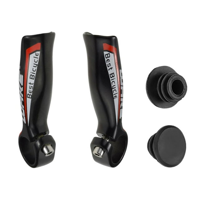 2 Pcs Mountain Bike Handlebar Ends Handle Bar Ends Cycling Accessories - Red