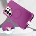 thumbnail image 5 of I-HONVA For Samsung Galaxy S26 Ultra Case,Magnetic 3-Layer Military Grade Drop Protection Anti-Slip Rugged Shockproof Dustproof Protection Phone Case,Purple Pink, 5 of 7