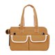 thumbnail image 1 of Bolsa de viaje para mascotas con lados suaves, bolsa blanda con cierre de cremallera, bolsa para transportar mascotas, bolsa para perros pequeños, marrón, 1 of 9