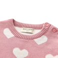 thumbnail image 3 of Bébé Fille Valentine'S Jour Tenue Coeur Tricot Pull Robe Rouge 2-3 Ans, 3 of 5