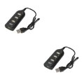 thumbnail image 4 of Methold Hot 4 puertos USB 2.0 HUB Adaptador de expansión de enchufe con cable Concentrador de carga Computadora portátil Accesorio Type1 NO1, 4 of 6