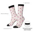 thumbnail image 4 of Picia Retro bows Print Athletic Socks for Men & Women – Cushioned Moisture-Wicking Crew Socks for Sports, Running, and Training, Soft & Breathable Size 5-11, 4 of 6