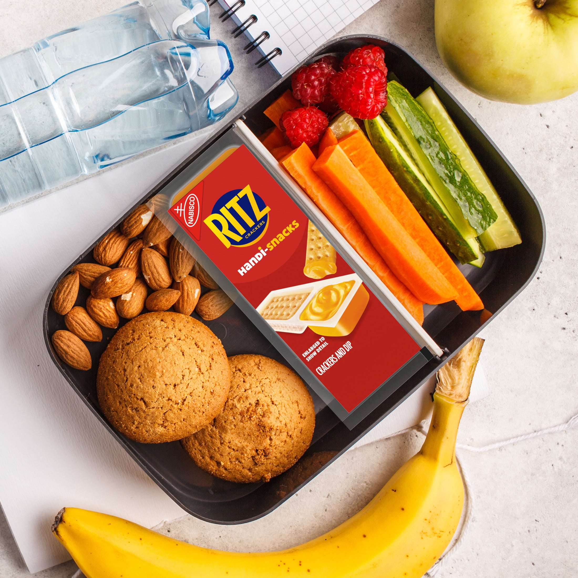 Handi-Snacks RITZ Crackers 'N Cheesy Dip Snack Packs, 10 Snack Packs