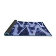 thumbnail image 2 of Ahgly Company Indoor Round Abstract Blue Modern Area Rugs, 4' Round, 2 of 4